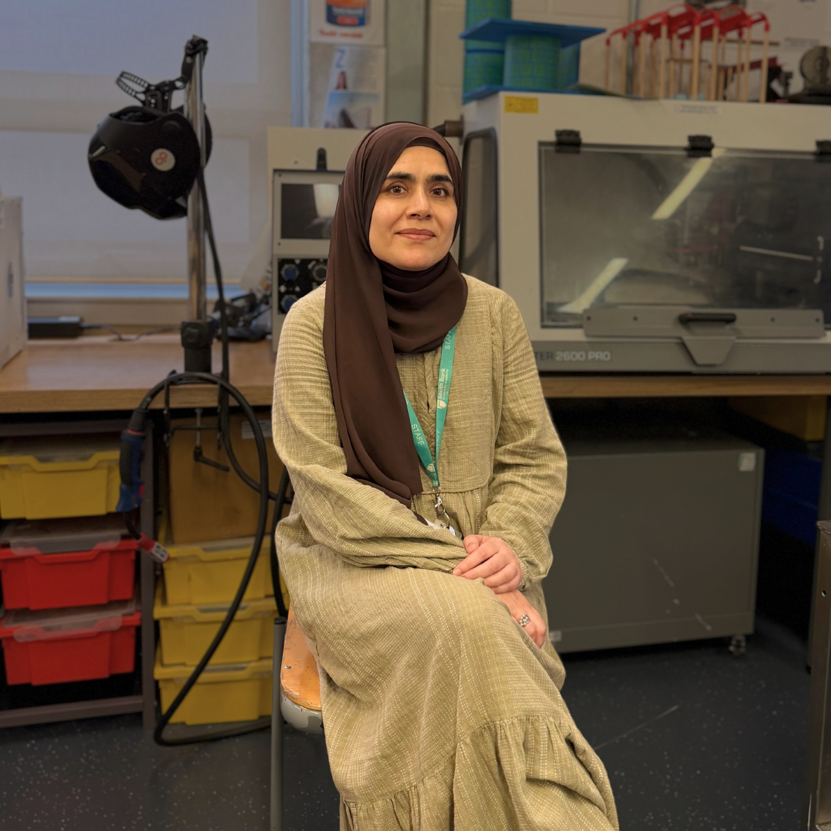 Image of tutor smiling