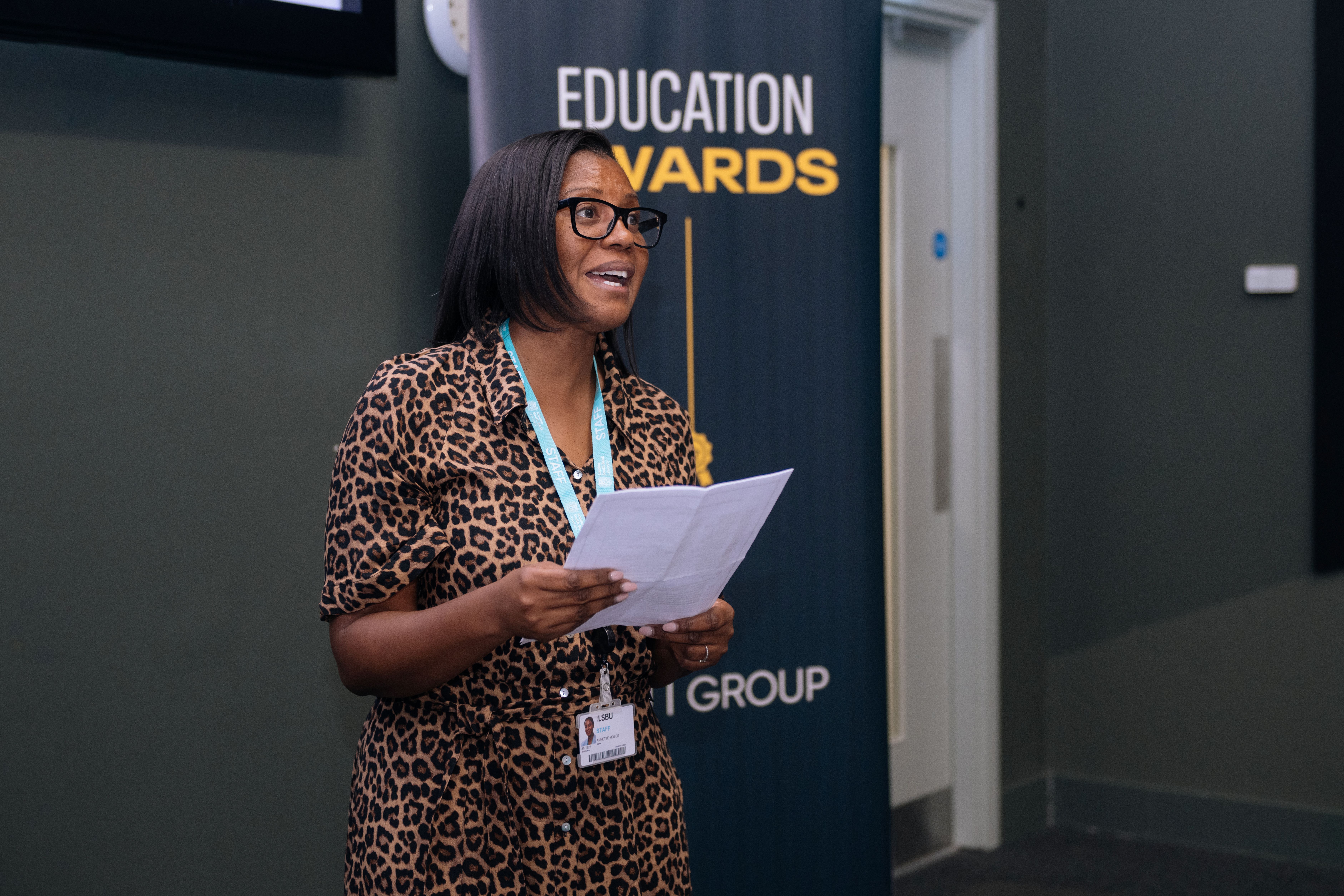 Annette giving speech