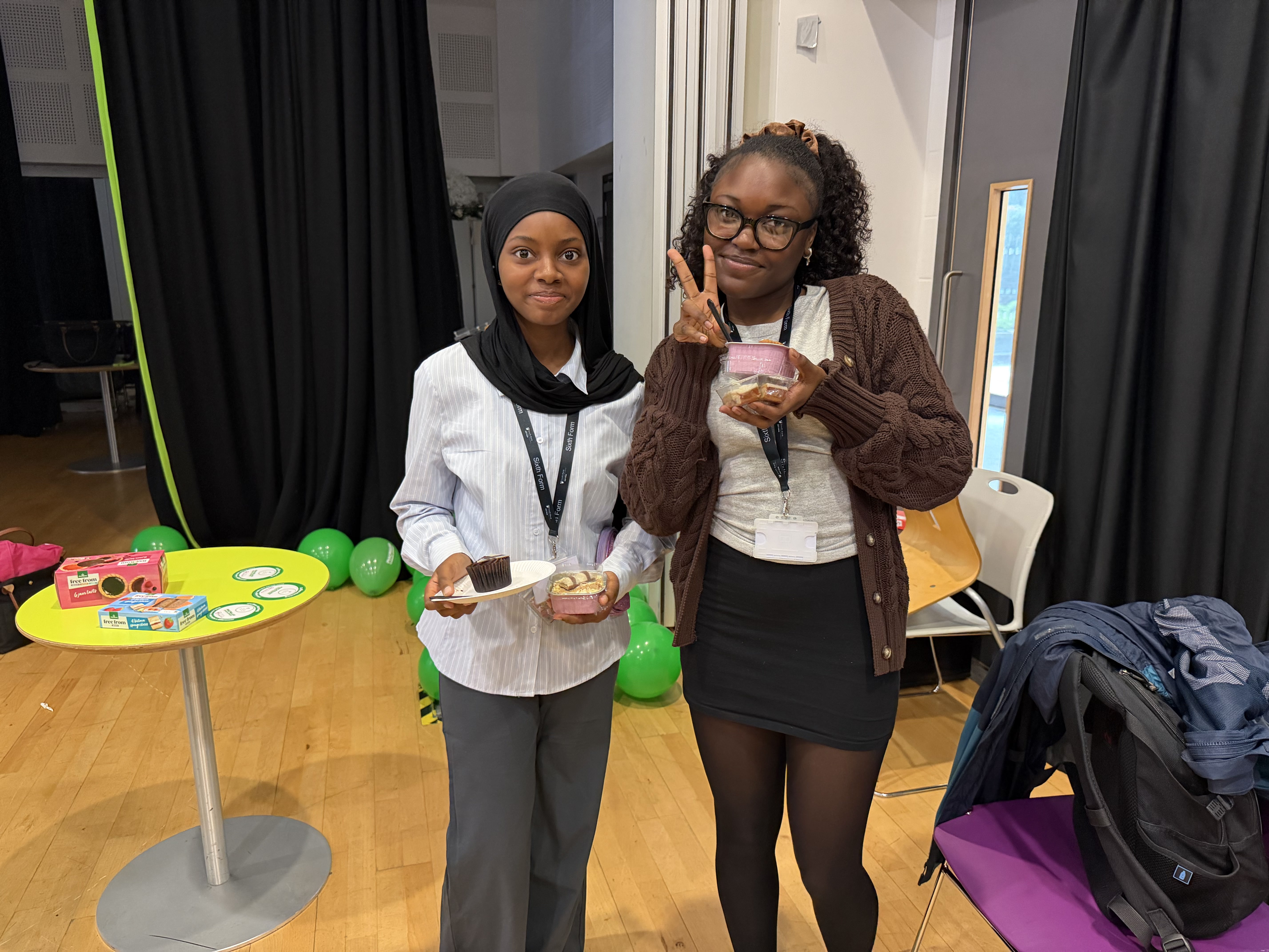 Group photo of two students