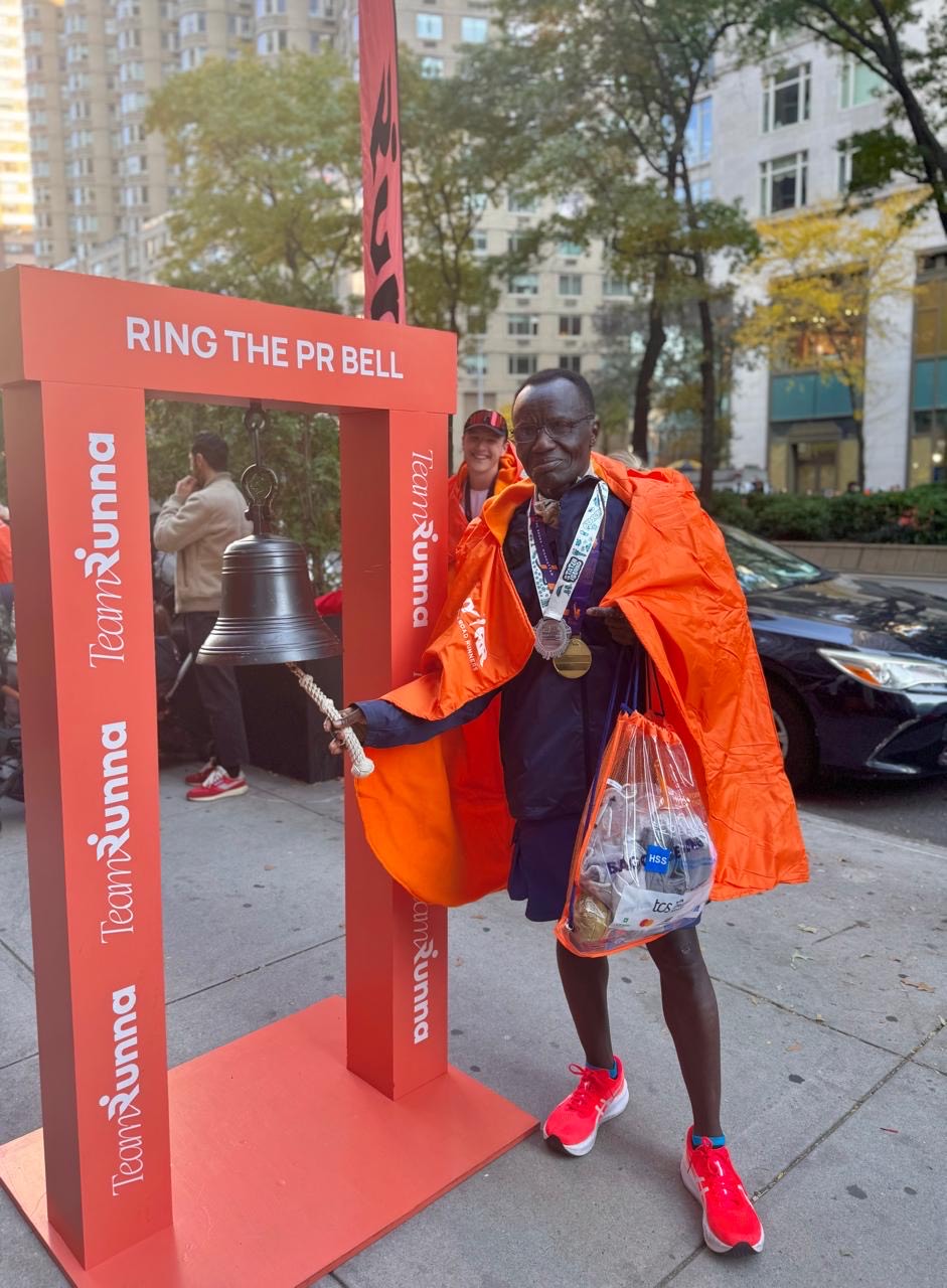 Mr Kulubya Ringing the Marathon PR Bell
