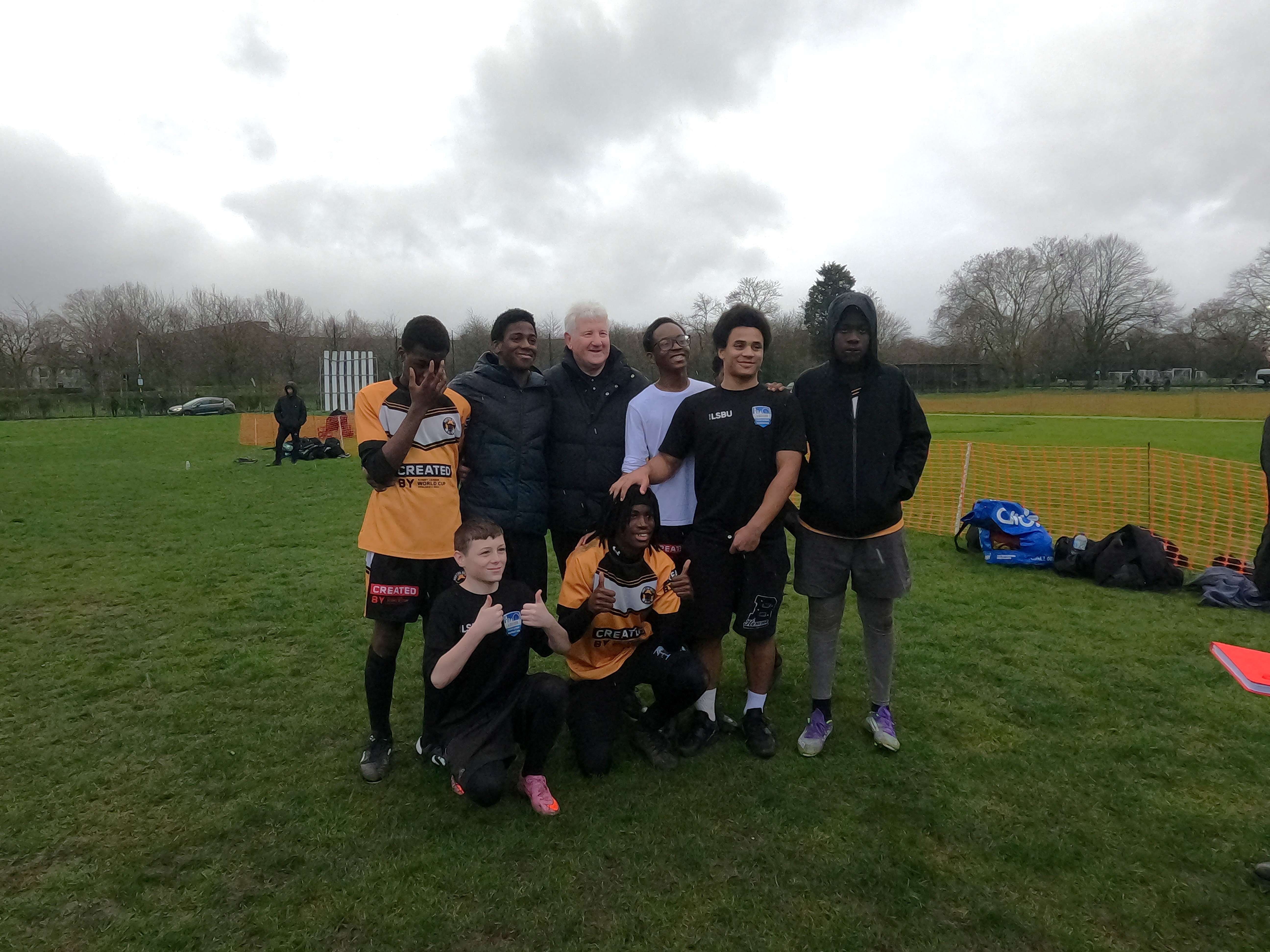 Group photo of Rudgy league team