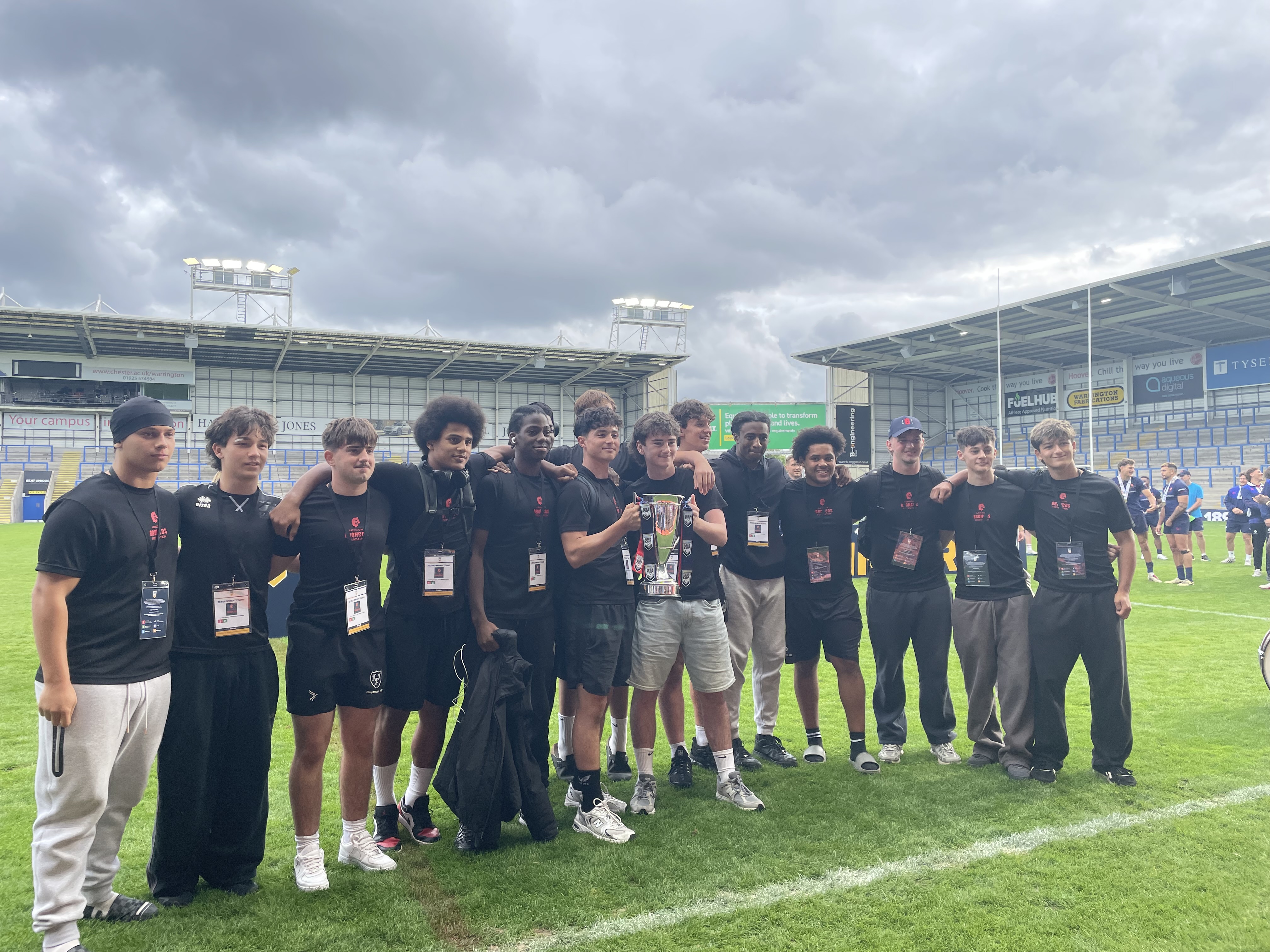 Group Photo with Rugby team