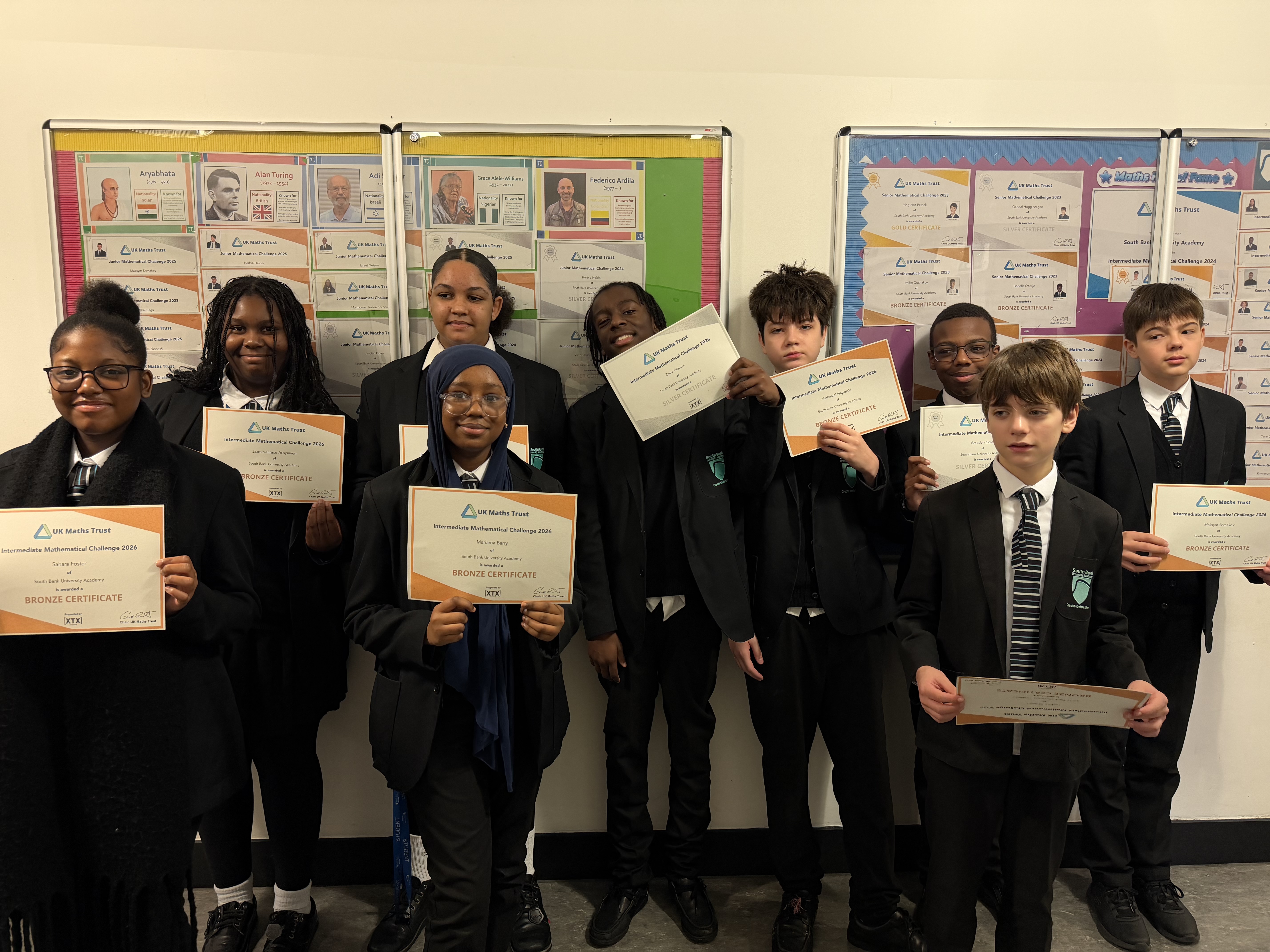 Year 9 Bronze and Silver student awards group photo