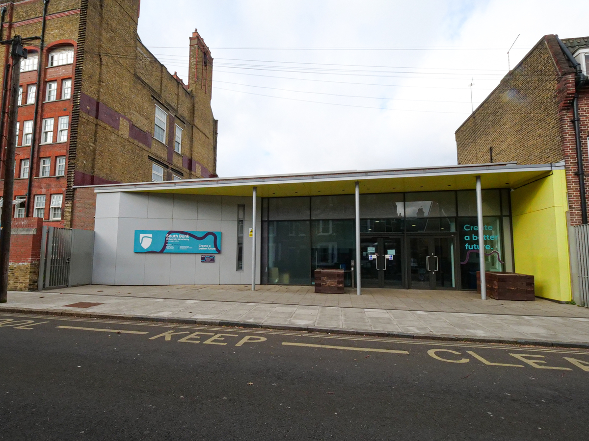 Image of the school main building front entrance