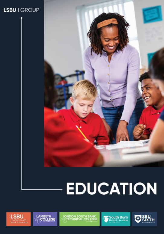 Teacher working with students