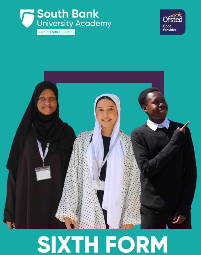 Front page of sixth form brochure 2025 edition