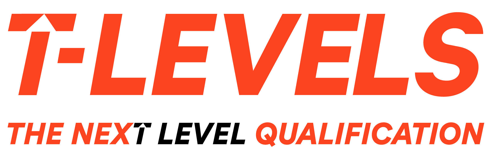 TLevel Logo RedWithStraplineAndBlackAccent